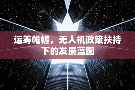运筹帷幄，无人机政策扶持下的发展蓝图