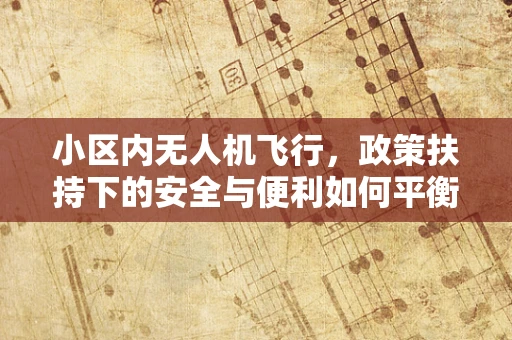 小区内无人机飞行，政策扶持下的安全与便利如何平衡？