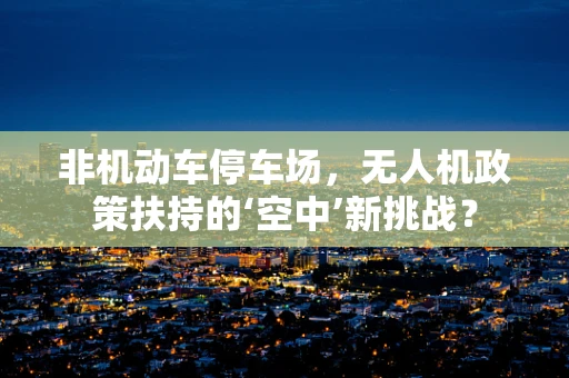 非机动车停车场，无人机政策扶持的‘空中’新挑战？
