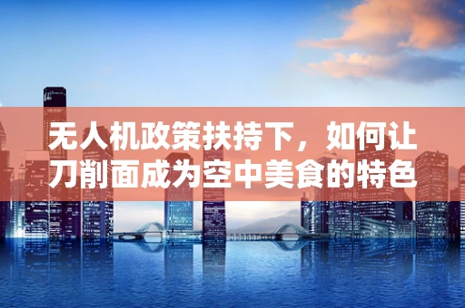 无人机政策扶持下，如何让刀削面成为空中美食的特色标签？