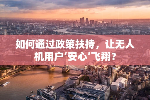 如何通过政策扶持，让无人机用户‘安心’飞翔？