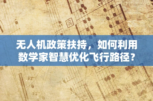 无人机政策扶持，如何利用数学家智慧优化飞行路径？