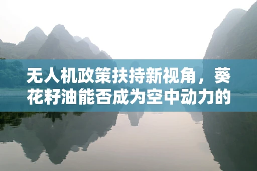 无人机政策扶持新视角，葵花籽油能否成为空中动力的绿色燃料？