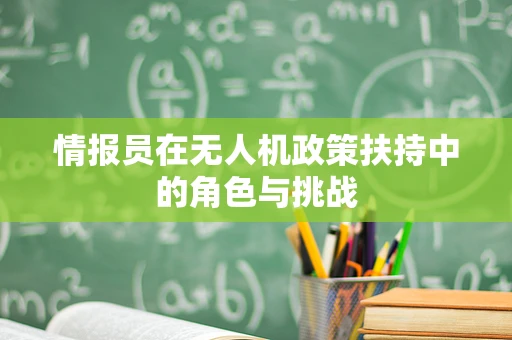 情报员在无人机政策扶持中的角色与挑战