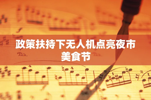 政策扶持下无人机点亮夜市美食节
