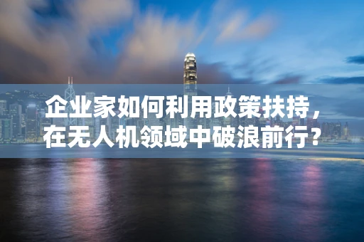 企业家如何利用政策扶持，在无人机领域中破浪前行？