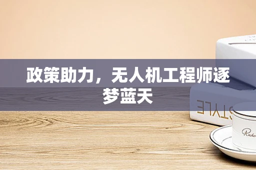 政策助力，无人机工程师逐梦蓝天