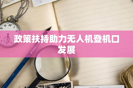 政策扶持助力无人机登机口发展