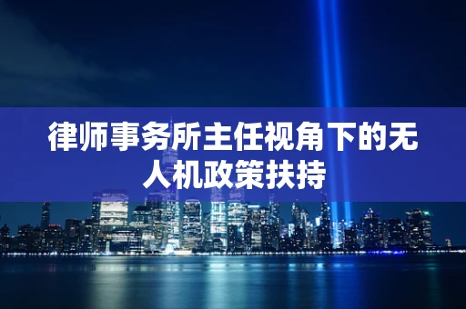律师事务所主任视角下的无人机政策扶持