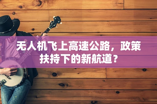 无人机飞上高速公路，政策扶持下的新航道？