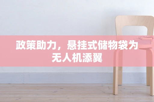 政策助力，悬挂式储物袋为无人机添翼