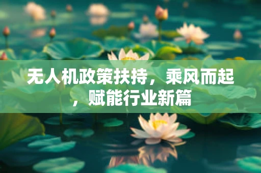 无人机政策扶持，乘风而起，赋能行业新篇