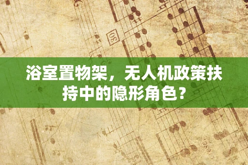 浴室置物架，无人机政策扶持中的隐形角色？