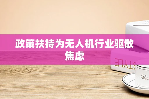 政策扶持为无人机行业驱散焦虑