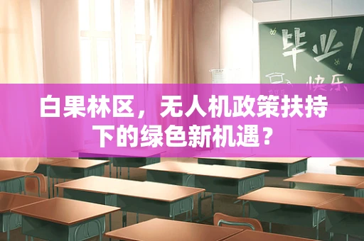 白果林区，无人机政策扶持下的绿色新机遇？