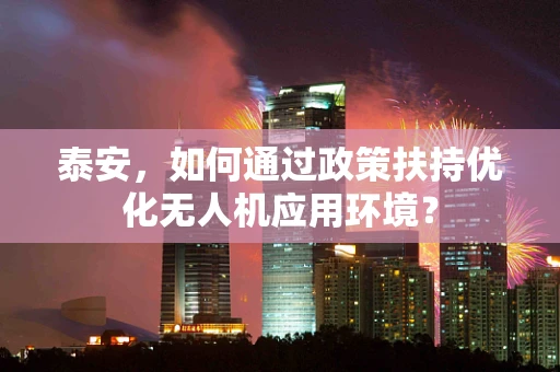 泰安，如何通过政策扶持优化无人机应用环境？