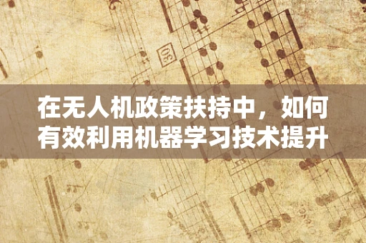 在无人机政策扶持中，如何有效利用机器学习技术提升监管效率与安全？