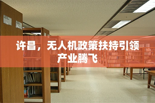 许昌，无人机政策扶持引领产业腾飞