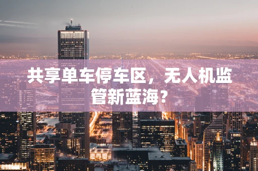共享单车停车区，无人机监管新蓝海？