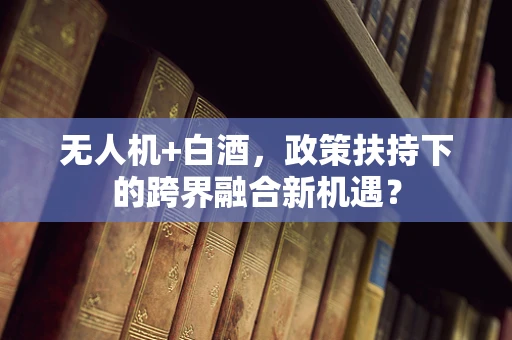 无人机+白酒，政策扶持下的跨界融合新机遇？