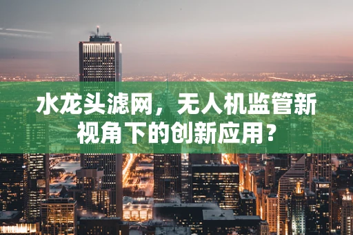 水龙头滤网，无人机监管新视角下的创新应用？