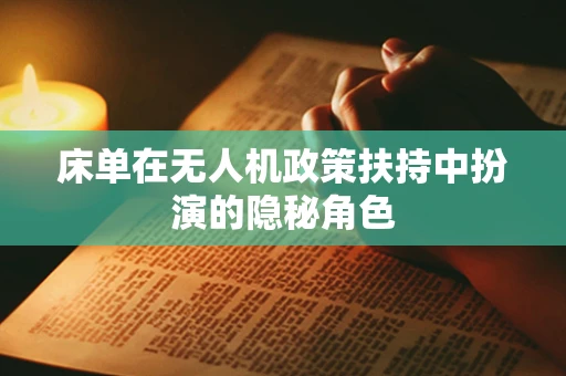 床单在无人机政策扶持中扮演的隐秘角色