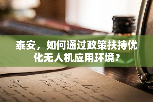 泰安，如何通过政策扶持优化无人机应用环境？