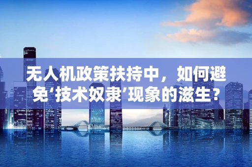 无人机政策扶持中，如何避免‘技术奴隶’现象的滋生？
