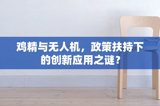 鸡精与无人机，政策扶持下的创新应用之谜？