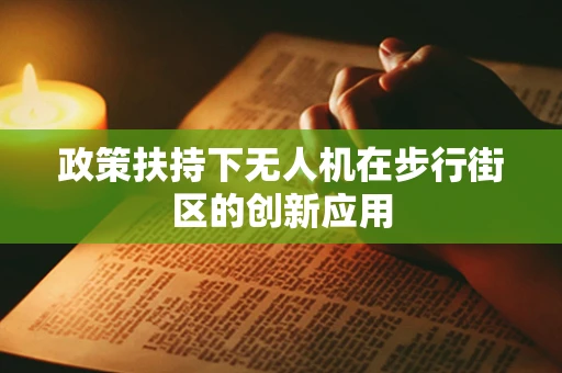 政策扶持下无人机在步行街区的创新应用