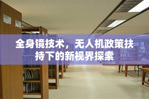 全身镜技术，无人机政策扶持下的新视界探索