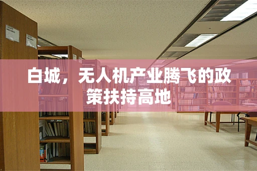 白城，无人机产业腾飞的政策扶持高地