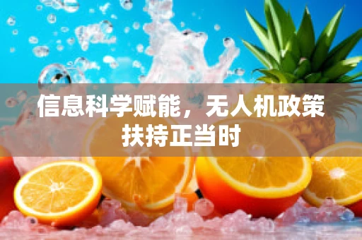 信息科学赋能，无人机政策扶持正当时