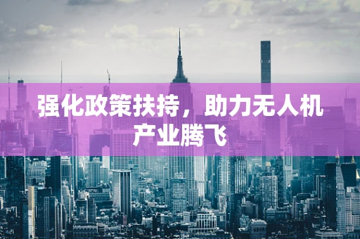 强化政策扶持，助力无人机产业腾飞