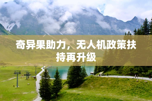 奇异果助力，无人机政策扶持再升级