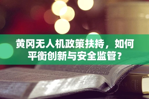 黄冈无人机政策扶持，如何平衡创新与安全监管？