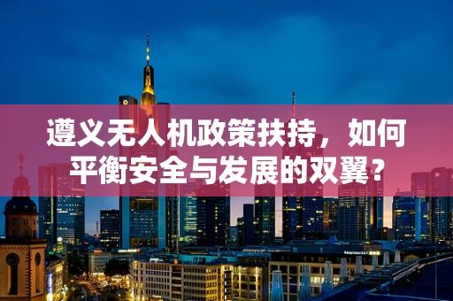 遵义无人机政策扶持，如何平衡安全与发展的双翼？