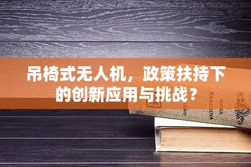 吊椅式无人机，政策扶持下的创新应用与挑战？