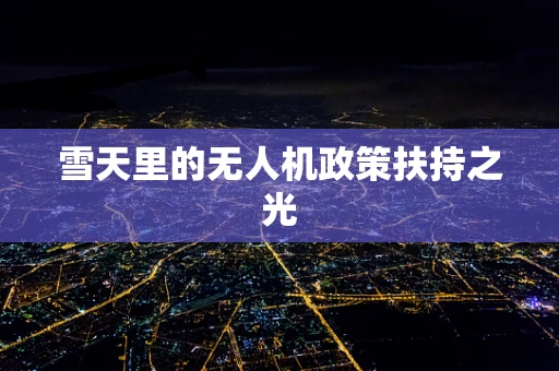 雪天里的无人机政策扶持之光