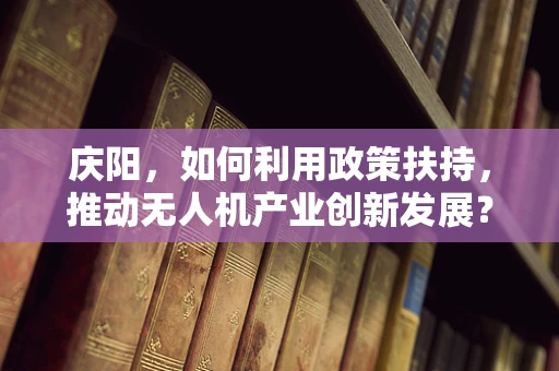 庆阳，如何利用政策扶持，推动无人机产业创新发展？