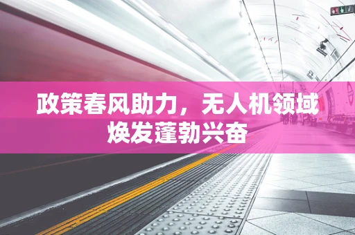 政策春风助力，无人机领域焕发蓬勃兴奋