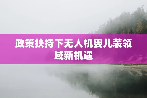 政策扶持下无人机婴儿装领域新机遇