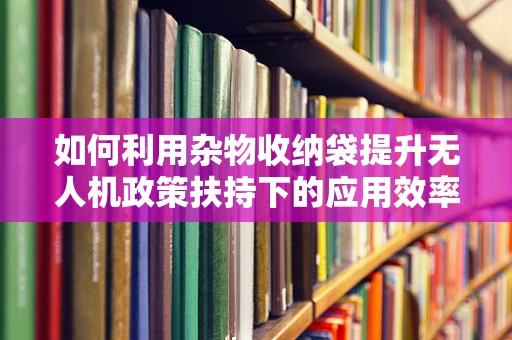 如何利用杂物收纳袋提升无人机政策扶持下的应用效率？