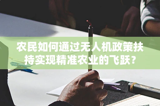 农民如何通过无人机政策扶持实现精准农业的飞跃？