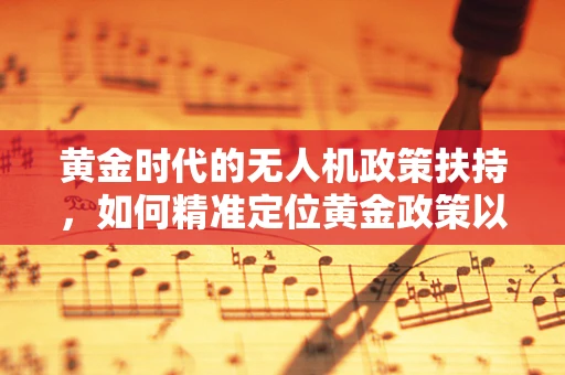 黄金时代的无人机政策扶持，如何精准定位黄金政策以促进技术革新？