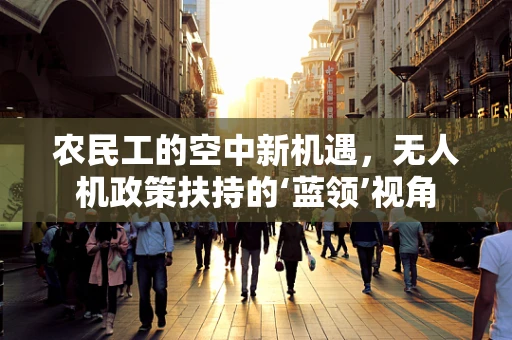 农民工的空中新机遇，无人机政策扶持的‘蓝领’视角