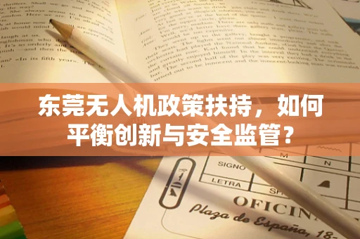 东莞无人机政策扶持，如何平衡创新与安全监管？