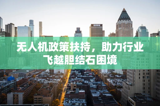 无人机政策扶持，助力行业飞越胆结石困境