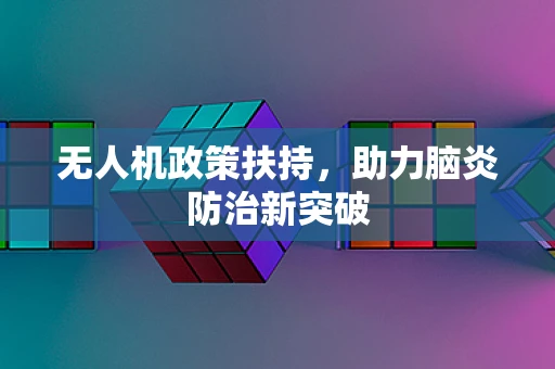 无人机政策扶持，助力脑炎防治新突破