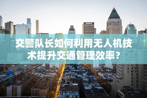 交警队长如何利用无人机技术提升交通管理效率？